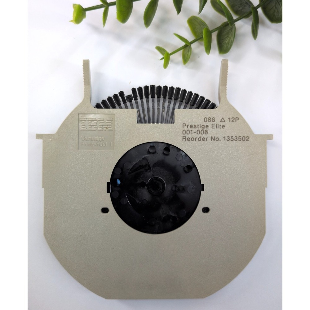 PRESTIGE ELITE 12P🚨Vtg IBM Printwheel II Cartridge Typewriter Font 1353502 USA